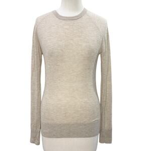 Giada Forte Size US 6 Raglan Sweater 100% Cashmere Neutral Old Money Minimalist